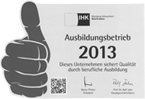 IHK Ausbildungsbetrieb 2013